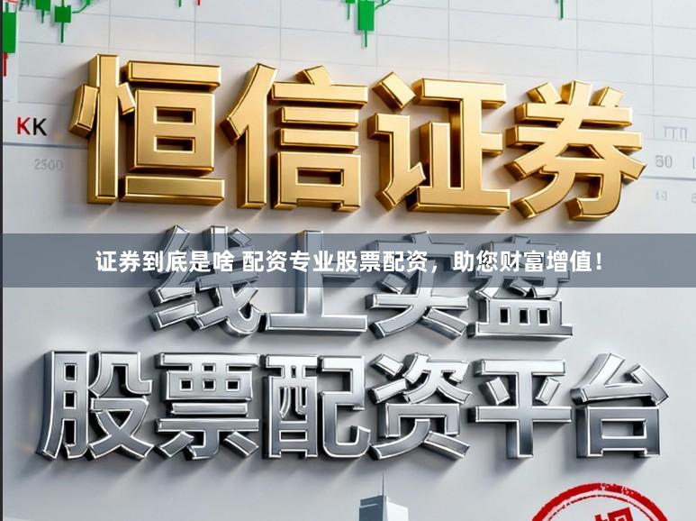 证券到底是啥 配资专业股票配资，助您财富增值！